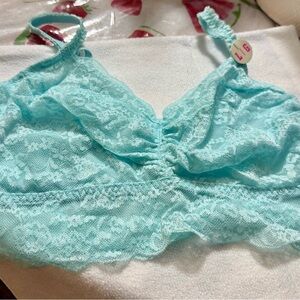 Victoria's Secret Aqua Lace Bralette
